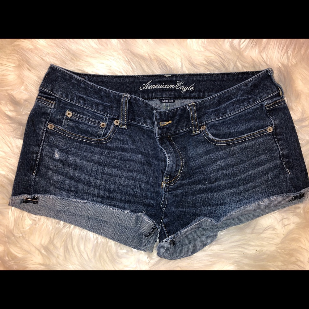 AE stretch jean shorts